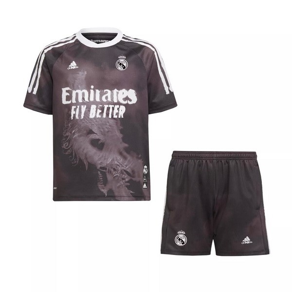 Maillot Football Real Madrid Human Race Enfant 2020-21 Noir